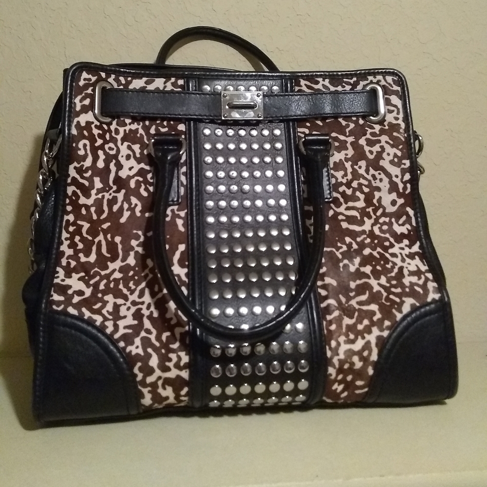Large Hamilton Studded Michael Kors purse